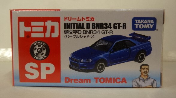 Takara Tomy Dream Tomica Initial D BNR34 GT-R (Purple Shadow) SP