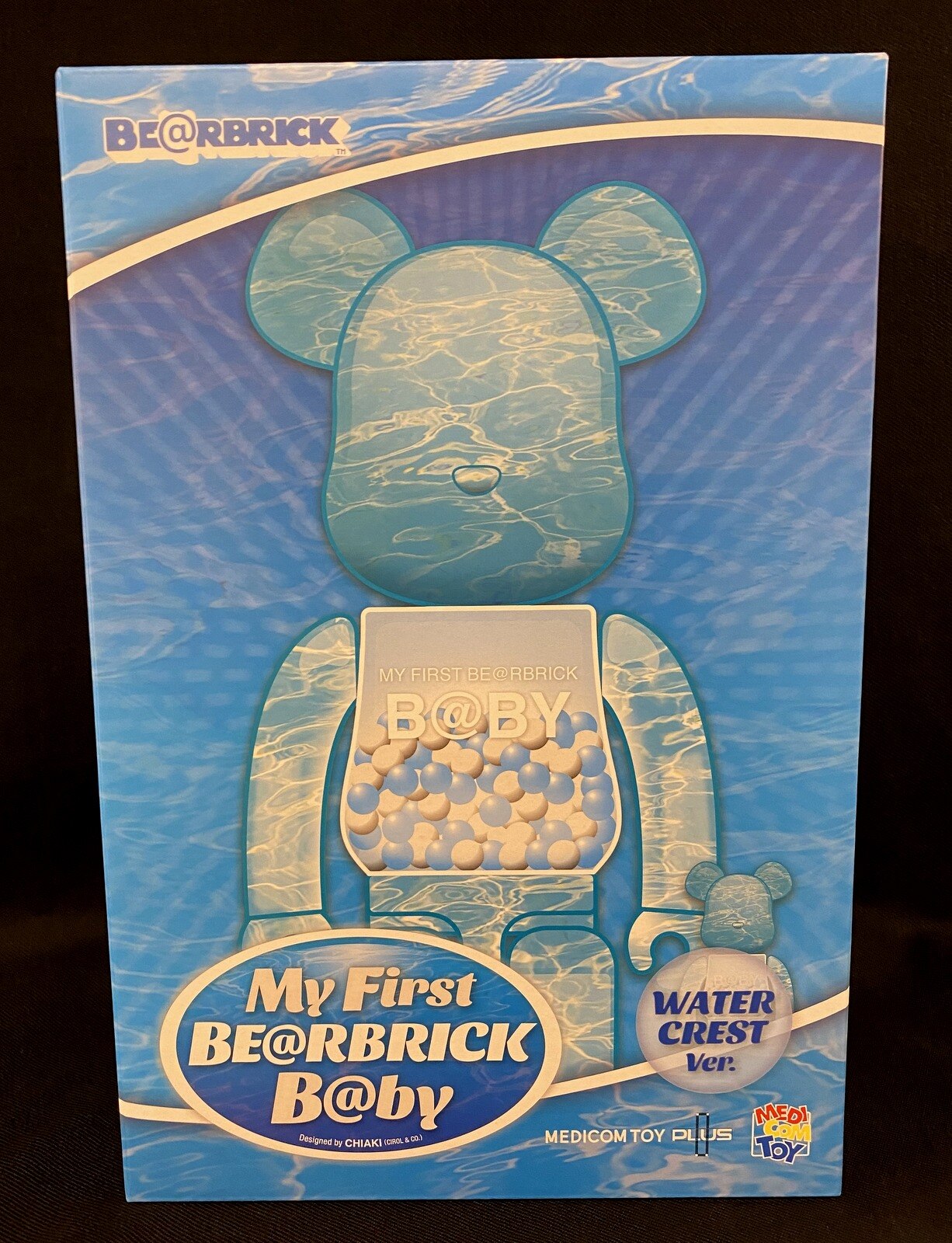 MEDICOM TOY BE@RBRICK CHIAKI MY FIRST BE@RBRICK B@BY WATER CREST Ver ...