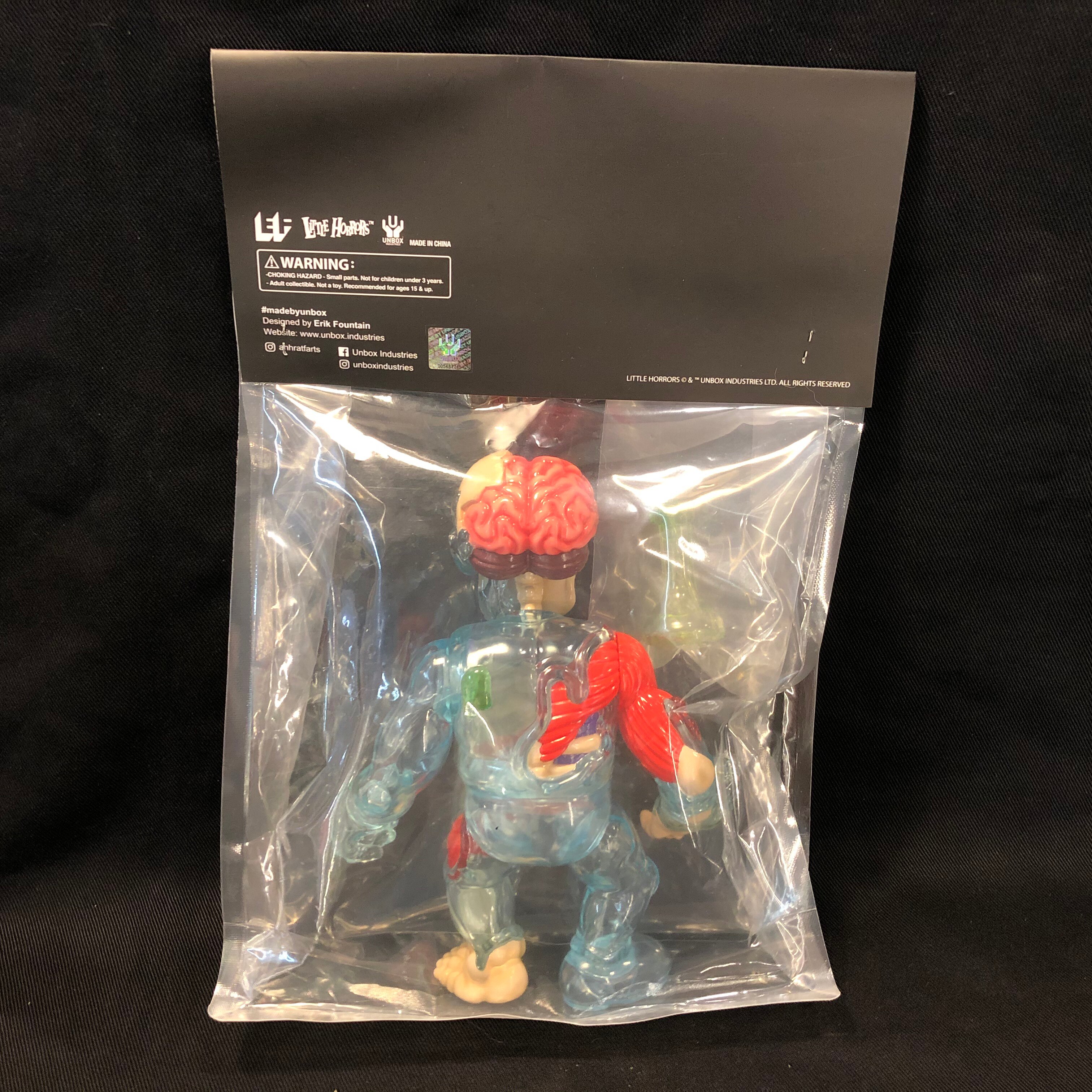 UNBOX INDUSTRIES LITTLE HORRORS THE VISIBLE INVISIBLE MAN クリア