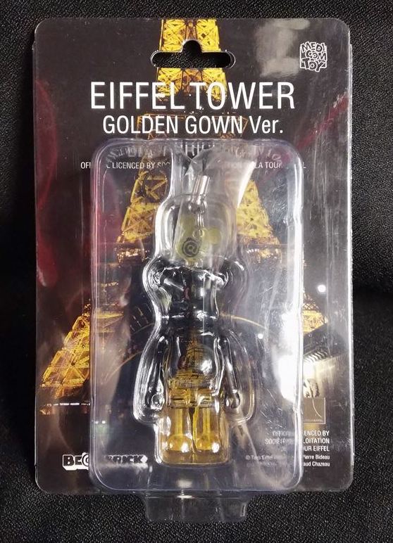 MediCom Toy BE @ RBRICK EIFFEL TOWER GOLDEN GOWN Ver. 70