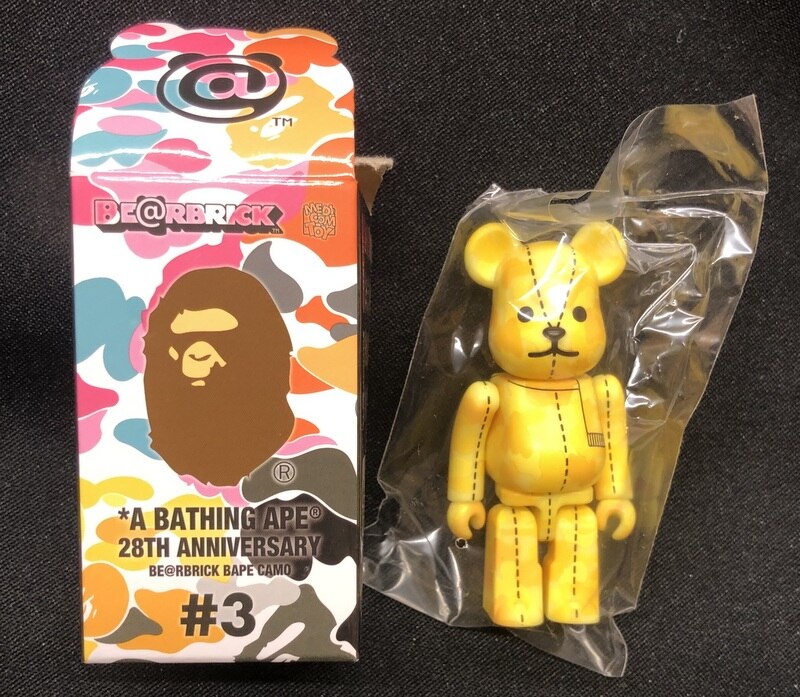 MEDICOMTOY BE @ RBRICK A BATHING APE 28TH ANNIVERSARY BAPE (R