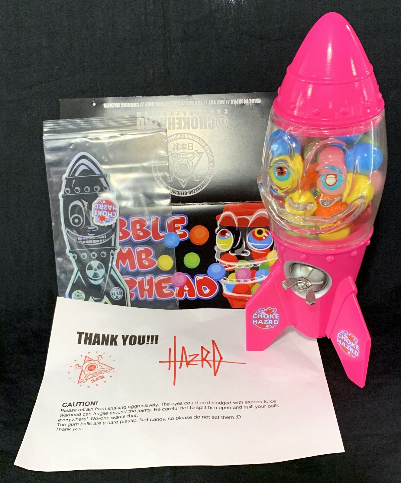 CHOKE HAZARD BUBBLE BOMB WARHEAD clear / pink molding | Mandarake