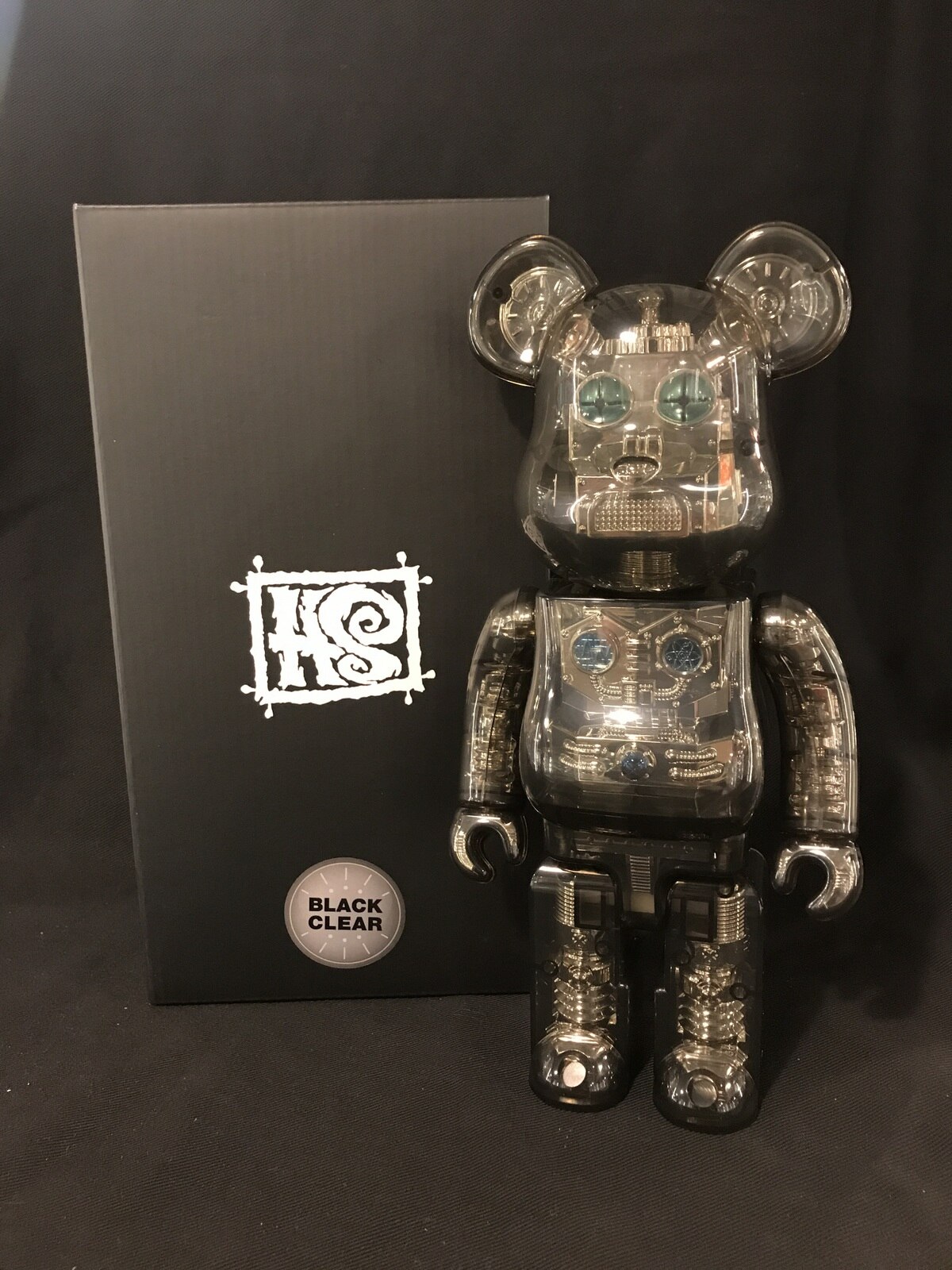 MEDICOMTOY BE@RBRICK BE@RBRICK HxS(HIROTASAIGANSHO)400% BLACKCLEAR ...