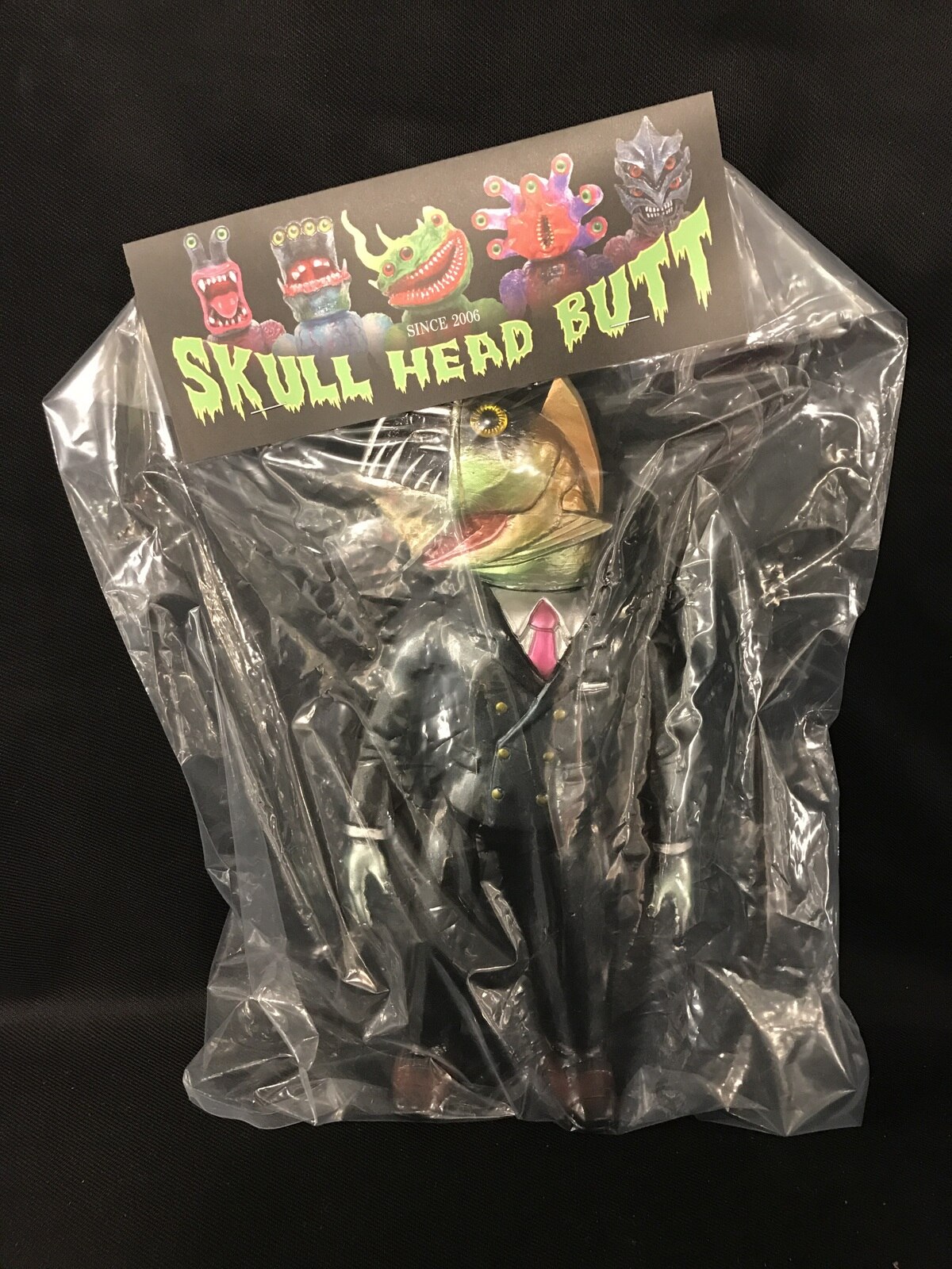 Skull Head Butt インベーダーシリーズ Karz Works インベーダー 頭 ヴァンパイアフィッシュ 黒成型 まんだらけ Mandarake