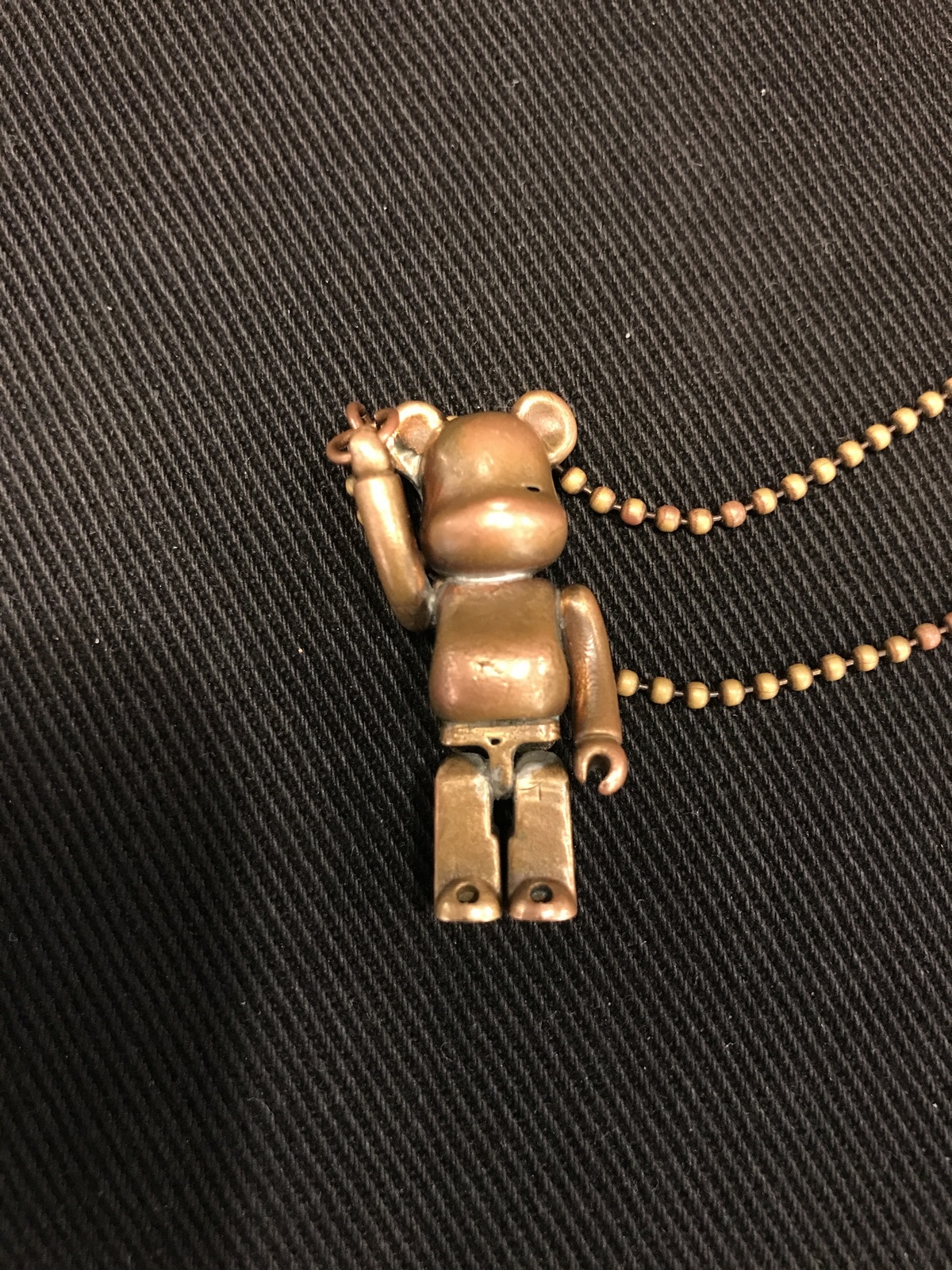 MEDICOMTOY masu X BE @ RBRICK BE @ RBRICK NECKLACE BRONZE 50