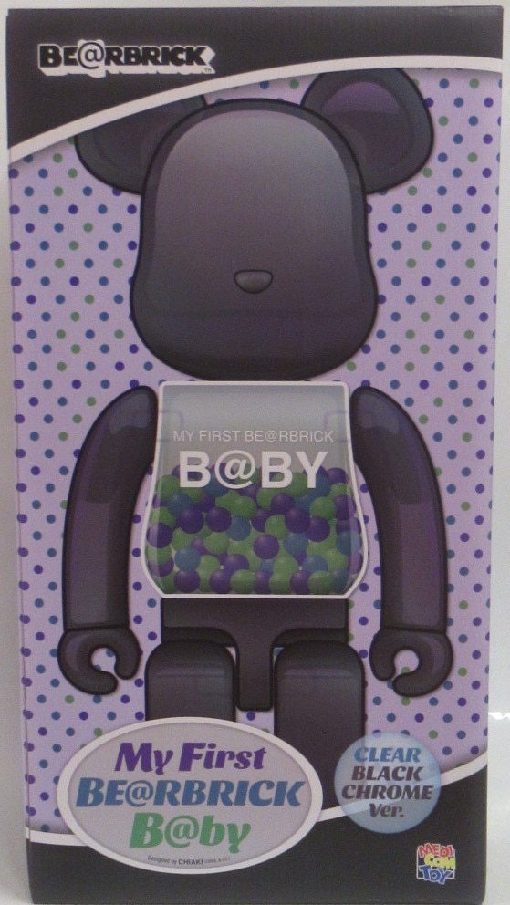 MEDICOMTOY BE@RBRICK My First BE@RBRICK Baby (B@by) CLEAR BLACK