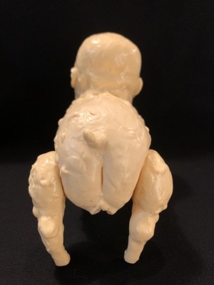 kaijutanpigpigmanhumanfacepigfleshcoloredmoldingunpainted