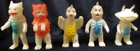 復刻 ブルマァク ミニ怪獣シリーズ やまなや 三体セット 復刻