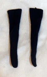 ドール衣装 22-27cmサイズ　靴下　ブラック