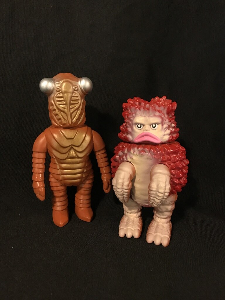 マーミット 世紀の大怪獣シリーズ/ビニパラベビー セミ人間&ガラモン