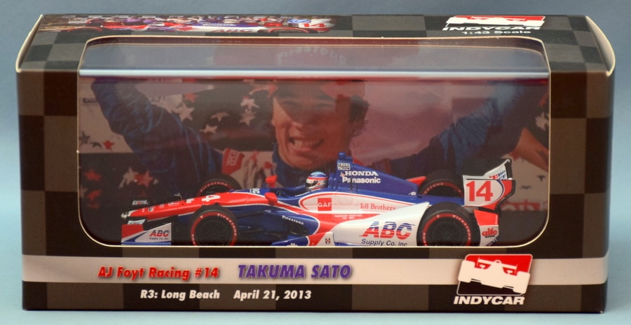 GREENLIGHT 1/43 INDYCAR AJ Foyt Racing #14 佐藤琢磨 R3: Long Beach