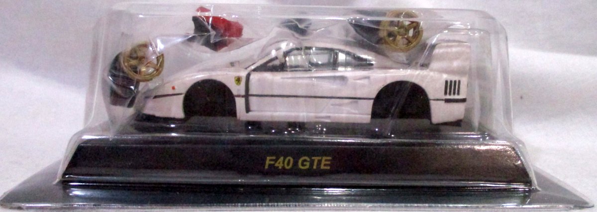 京商 1/64 フェラーリミニカーコレクション8NEO F40 GTE カルワザバージョン（ホワイト/金ホイール）/フェラーリミニカー ...