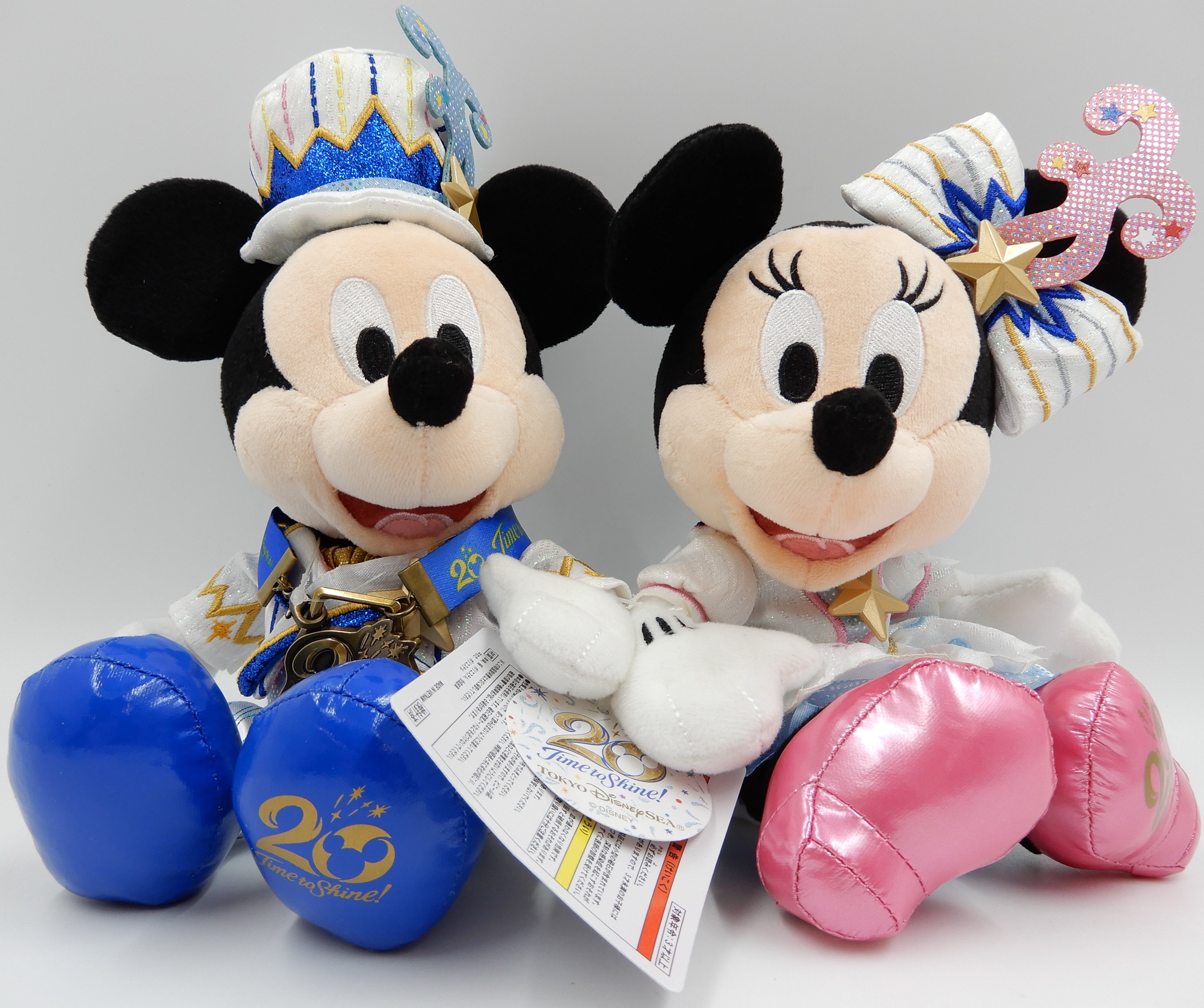 東京ディズニーシー ぬいぐるみアクセサリー付 ミッキー＆ミニーセット