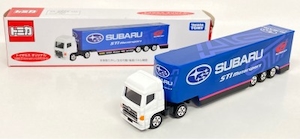トミカ トイザらス オリジナル SUBARU STI MOTOR SPORT レーシングトランスポーター