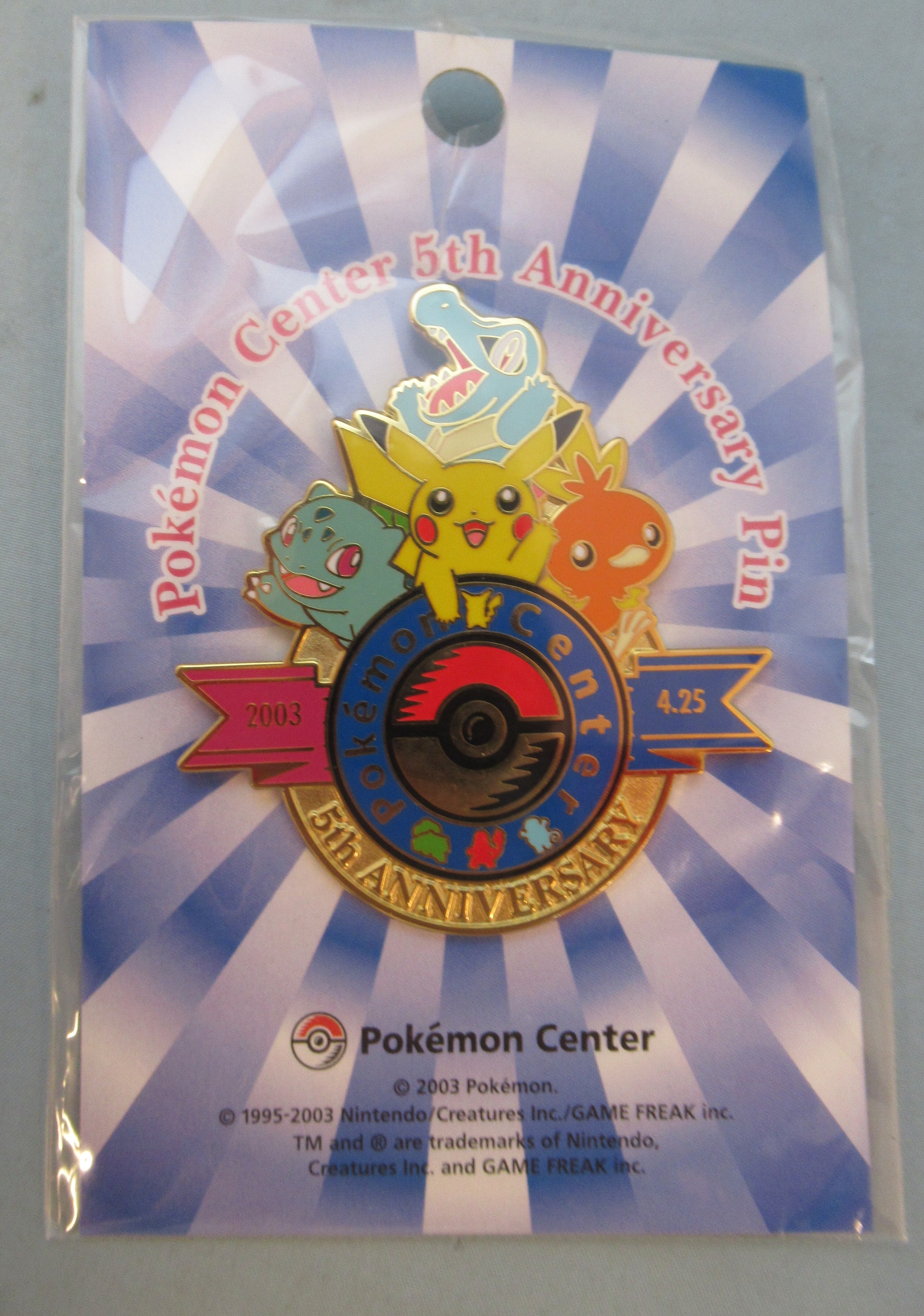 ポケモン ピンズ POKEMON CENTER 5th ANNIVERSARY PIN | まんだらけ