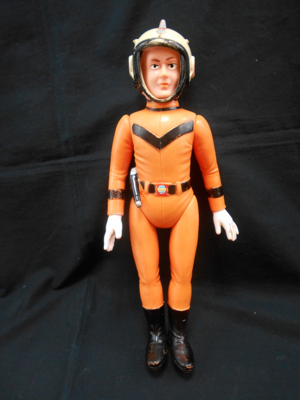 レア1970年代 ブルマァク BIGサイズ 面取れソフビ人形 MAT隊員-