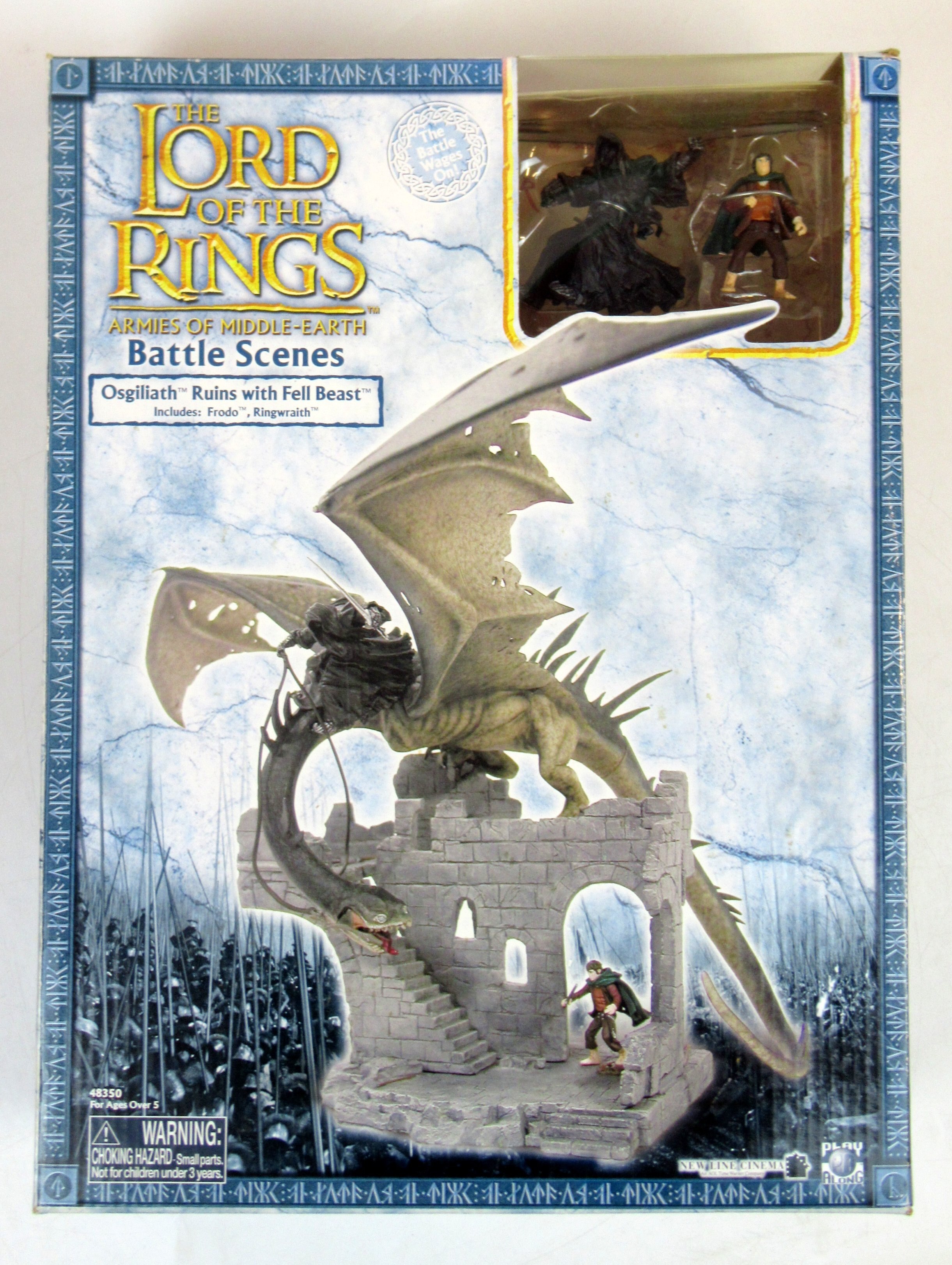 PLAY ALONG TOYS BATTLE SCENES OSGILIATH RUINS WITH FELL BEAST