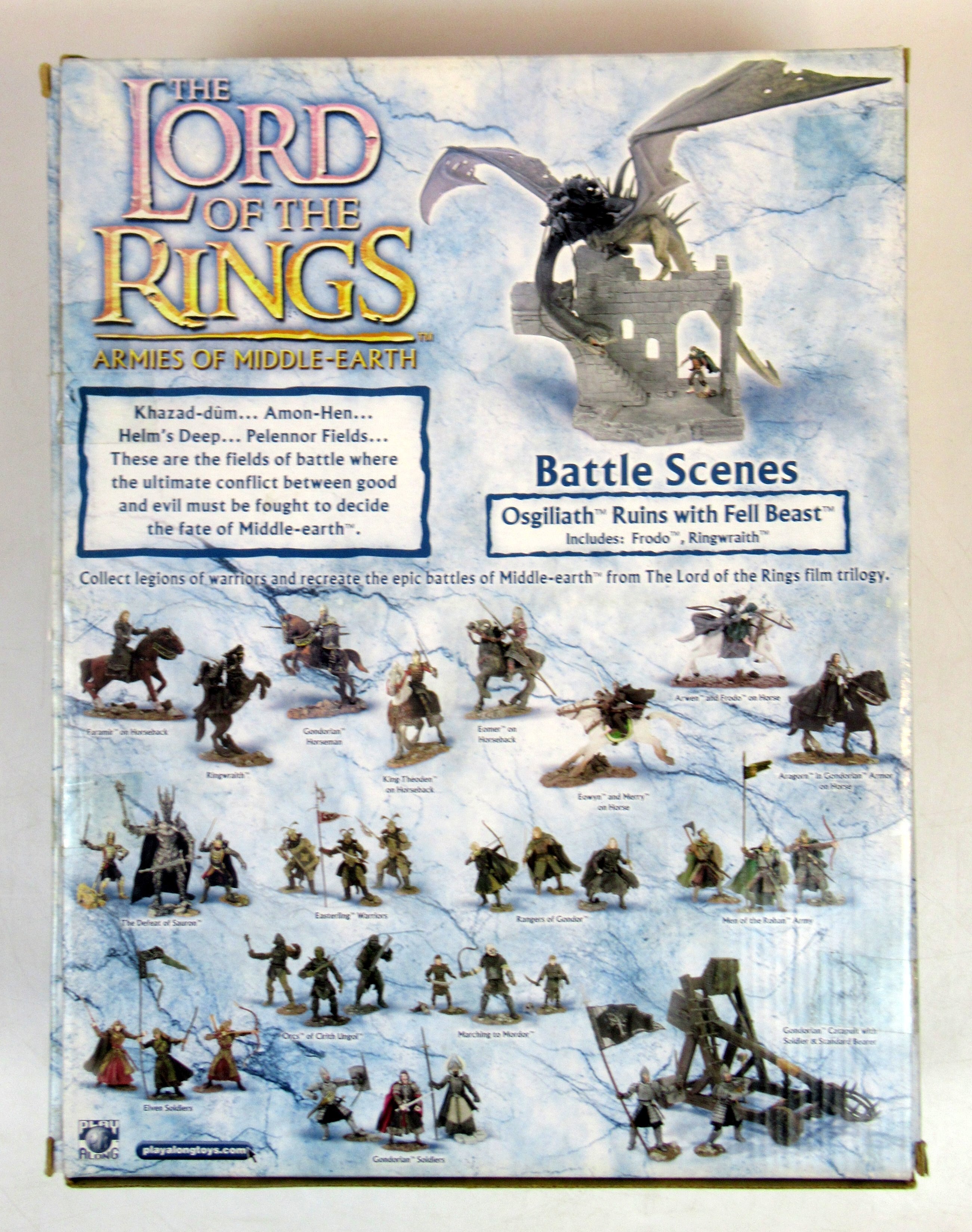 PLAY ALONG TOYS BATTLE SCENES OSGILIATH RUINS WITH FELL BEAST