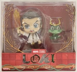 HOTTOYS COSBABY (S) BOBBLE HEAD LOKI / WITH ALLIGATOR LOKI COSB1042