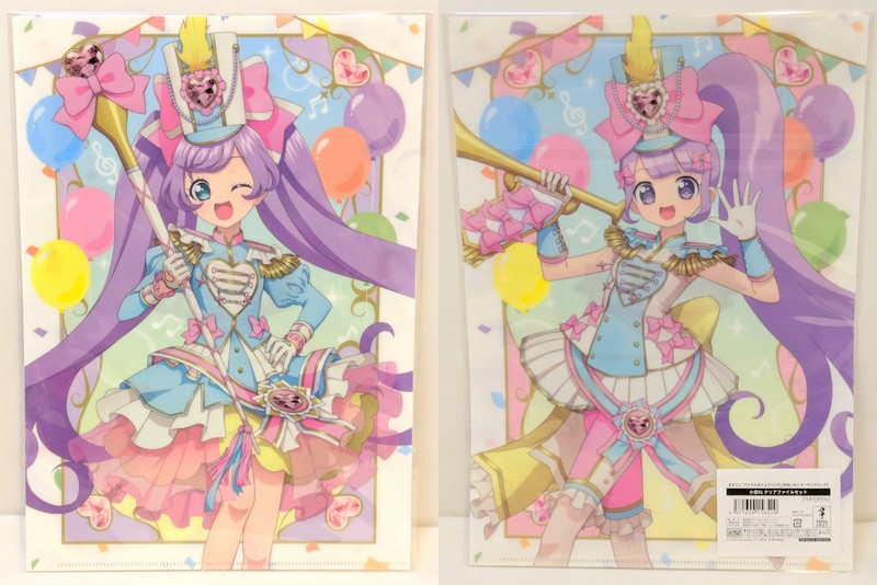 Team Entertainment Marukuji Idol Time Pripara Yume ☆ Waku Marching Outfit Koji-01 Clear File Set Laala & Non