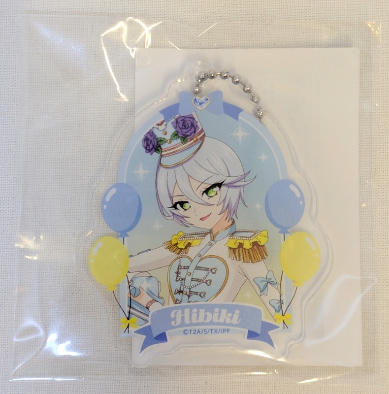 Team Entertainment Marukuji Idol Time Pripara Yume ☆ Waku Marching Outfit Nakayoshi-05 Acrylic Key Holder Hibiki