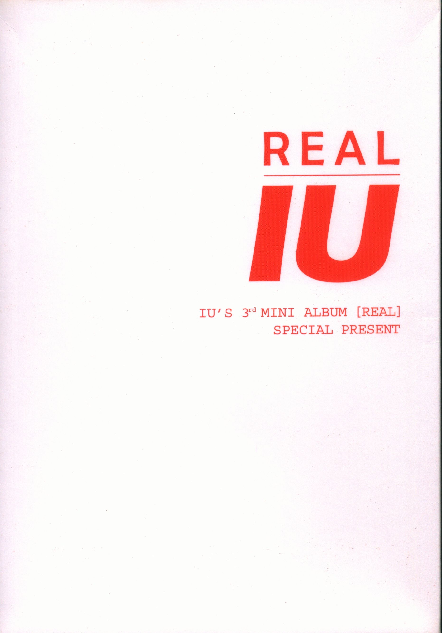 IU 3rd MINI ALBUM [REAL] SPECIAL PRESENT | Mandarake Online Shop