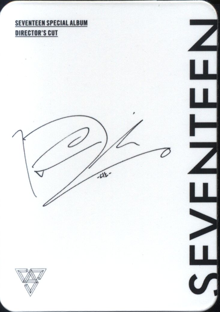 SEVENTEEN SPECIAL ALBUM DIRECTOR'S CUT trading cards Dino Mandarake