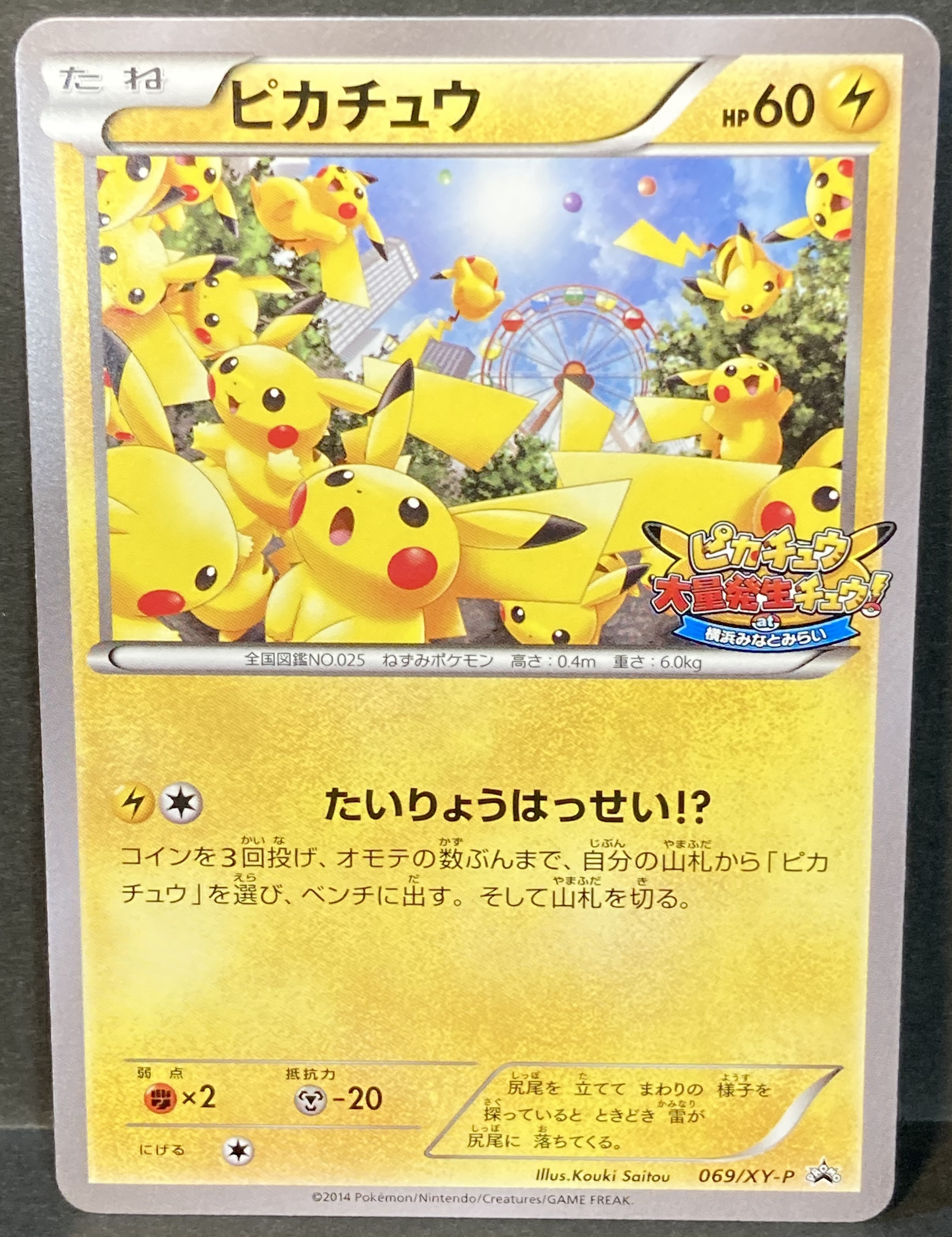 Pokemon Xy プロモ 069 Xy P ピカチュウ 中央奥に観覧車 ロゴ右下 まんだらけ Mandarake