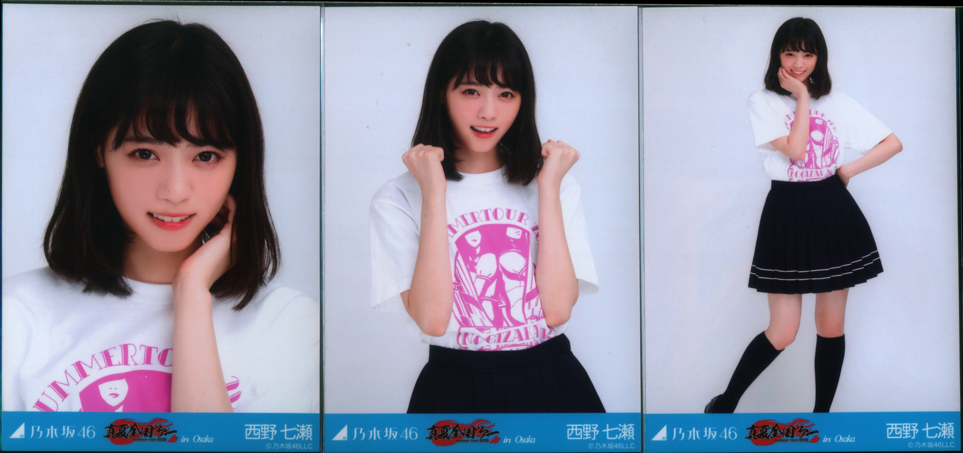 正規代理店 乃木坂46 3種 2016 大阪 真夏の全国ツアー 生写真 西野七瀬 アイドル
