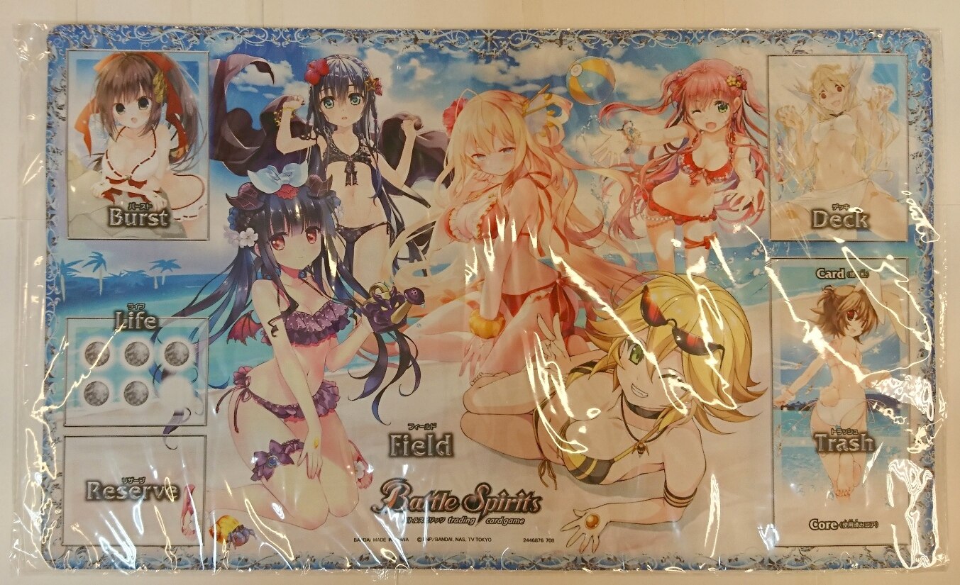 バンダイ　バトルスピリッツ　プレイマット　「詩姫達の学園祭」　同梱品