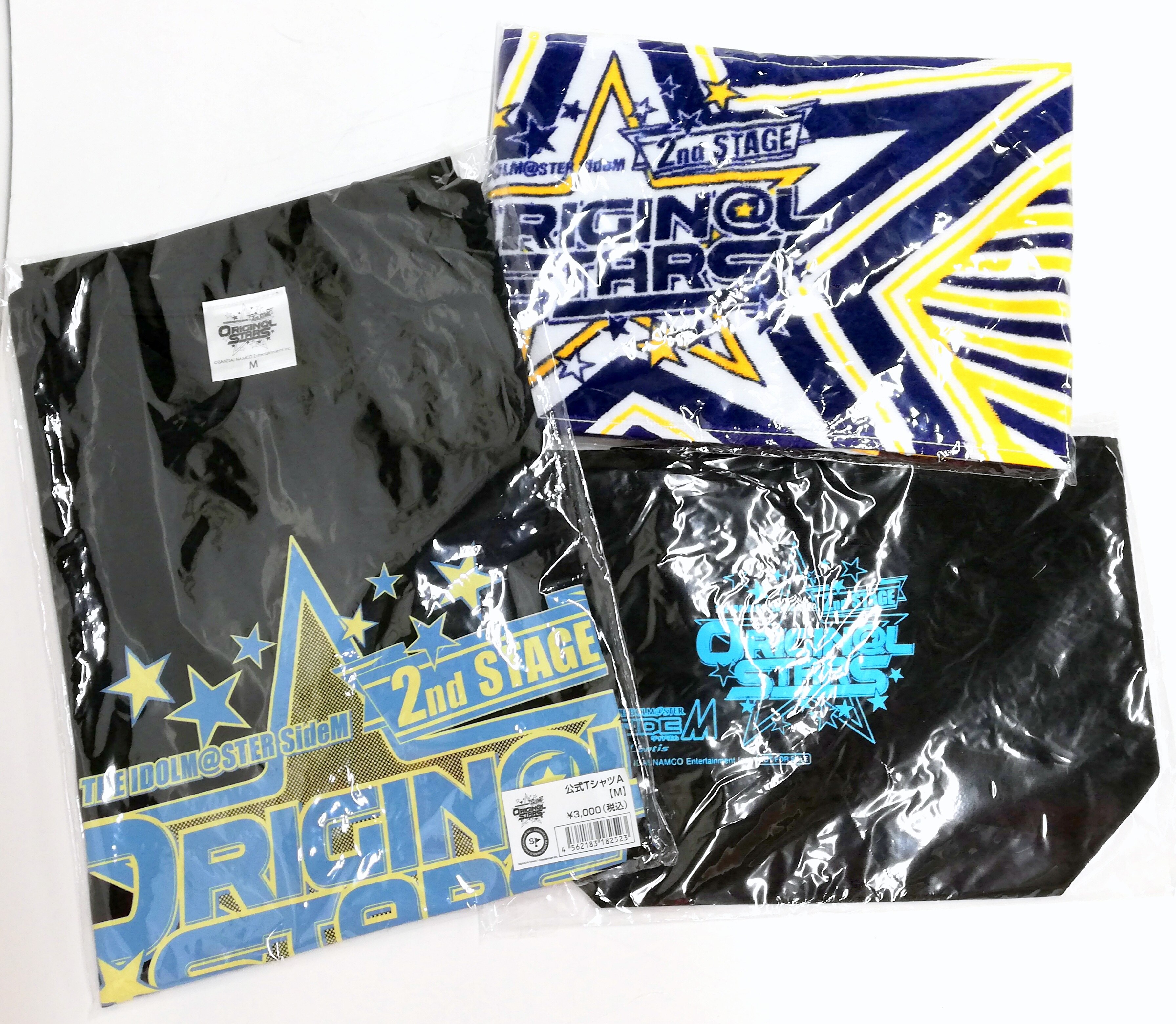 Idolm Atto Star The Sidem 2nd Stage Original Origin L Stars Live Goods Set T Shirt Mini Tote Bag Muffler Towel Mandarake Online Shop