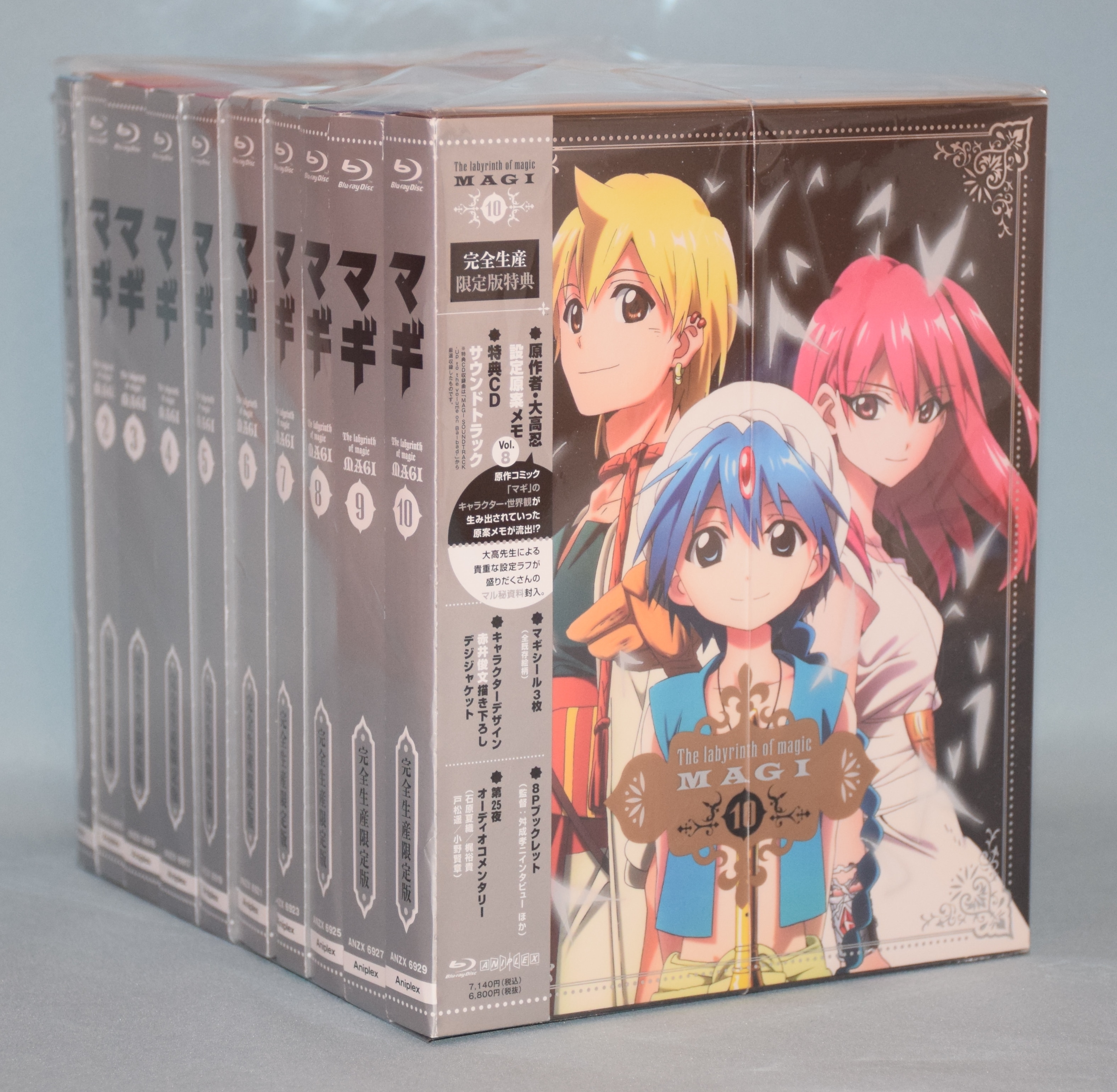 マギ MAGI 完全生産限定版 DVD 全10巻セット 収納BOX付 - アニメ