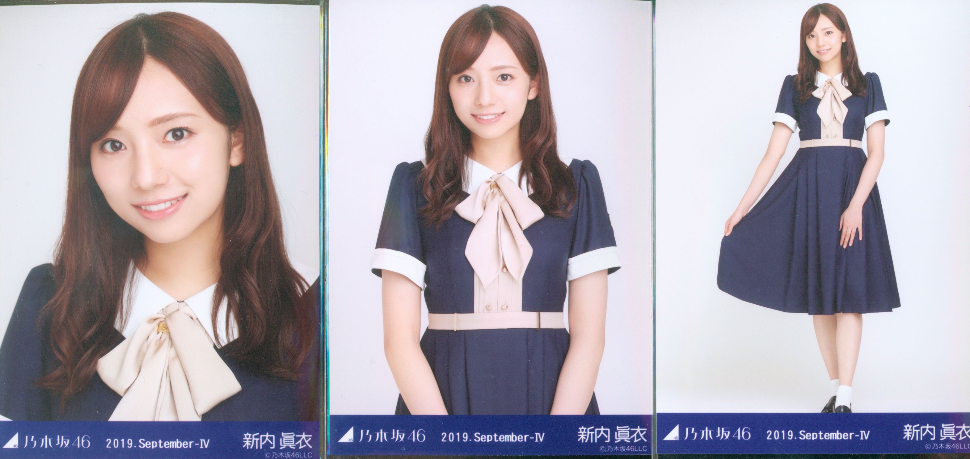 乃木坂46 新内眞衣 2019.September-Ⅳ 24th制服 3種コンプ