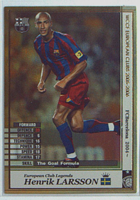 Sega WCCF WCCF05-06 Henrik Larsson (05-06 / LE / notation-free) LE