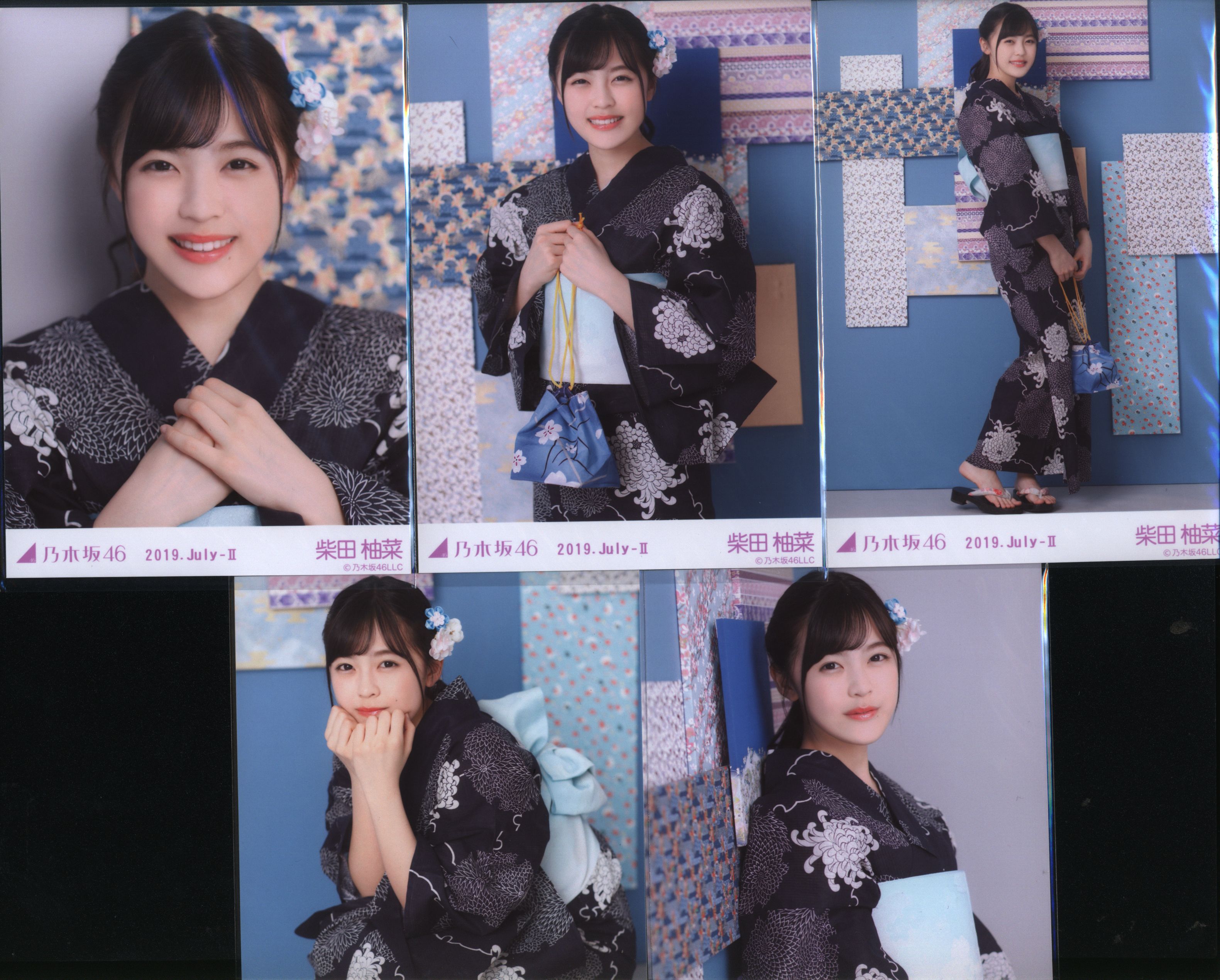 乃木坂46 会場限定生写真 柴田柚菜 2019.July-Ⅱ 浴衣 5種コンプ