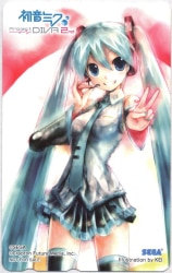 ソフマップ KEI 初音ミク ProjectDIVA2nd テレカ