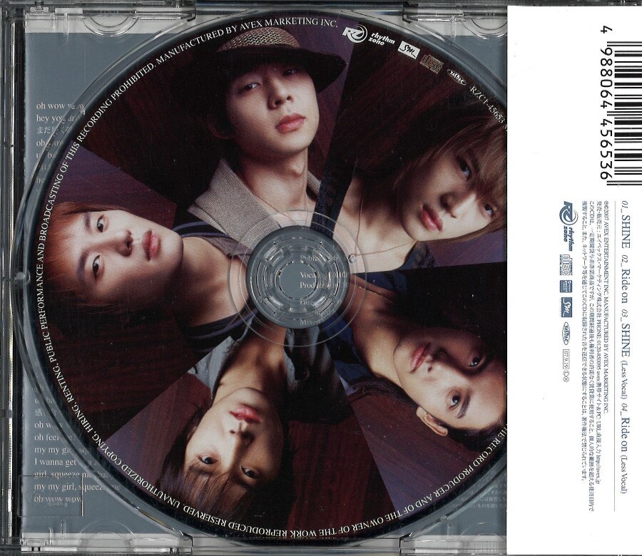 CD Tohoshinki (TVXQ) SHINE/Ride on Bigeast Edition * Damage to 