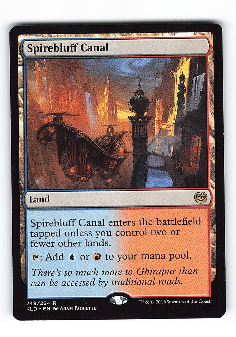 MTG 尖塔断の運河/Spirebluff Canal 4枚 FOIL 新品入荷 おもちゃ