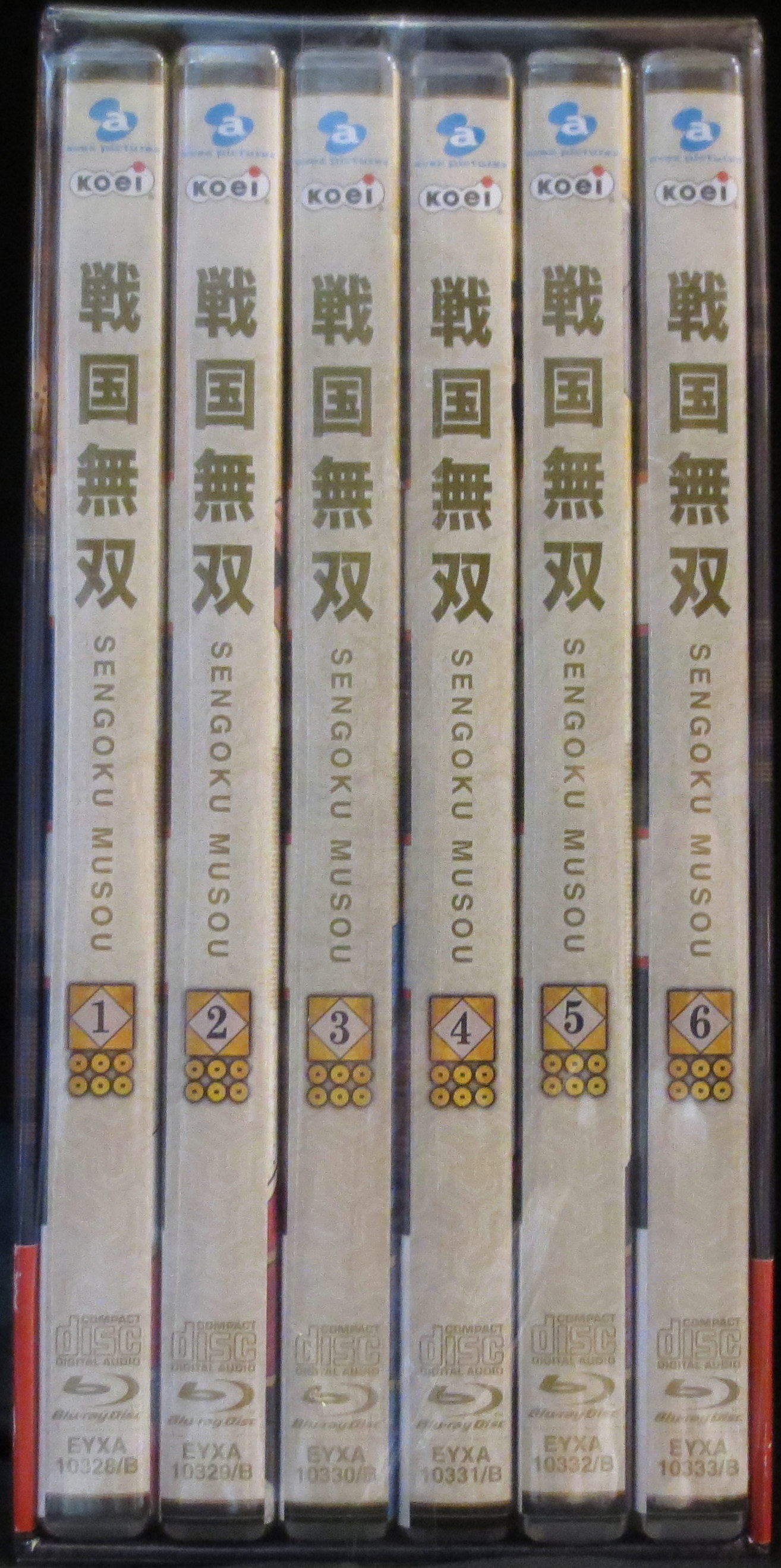 アニメBlu-ray エイベックス・ピクチャーズ 戦国無双 初回全6巻セット