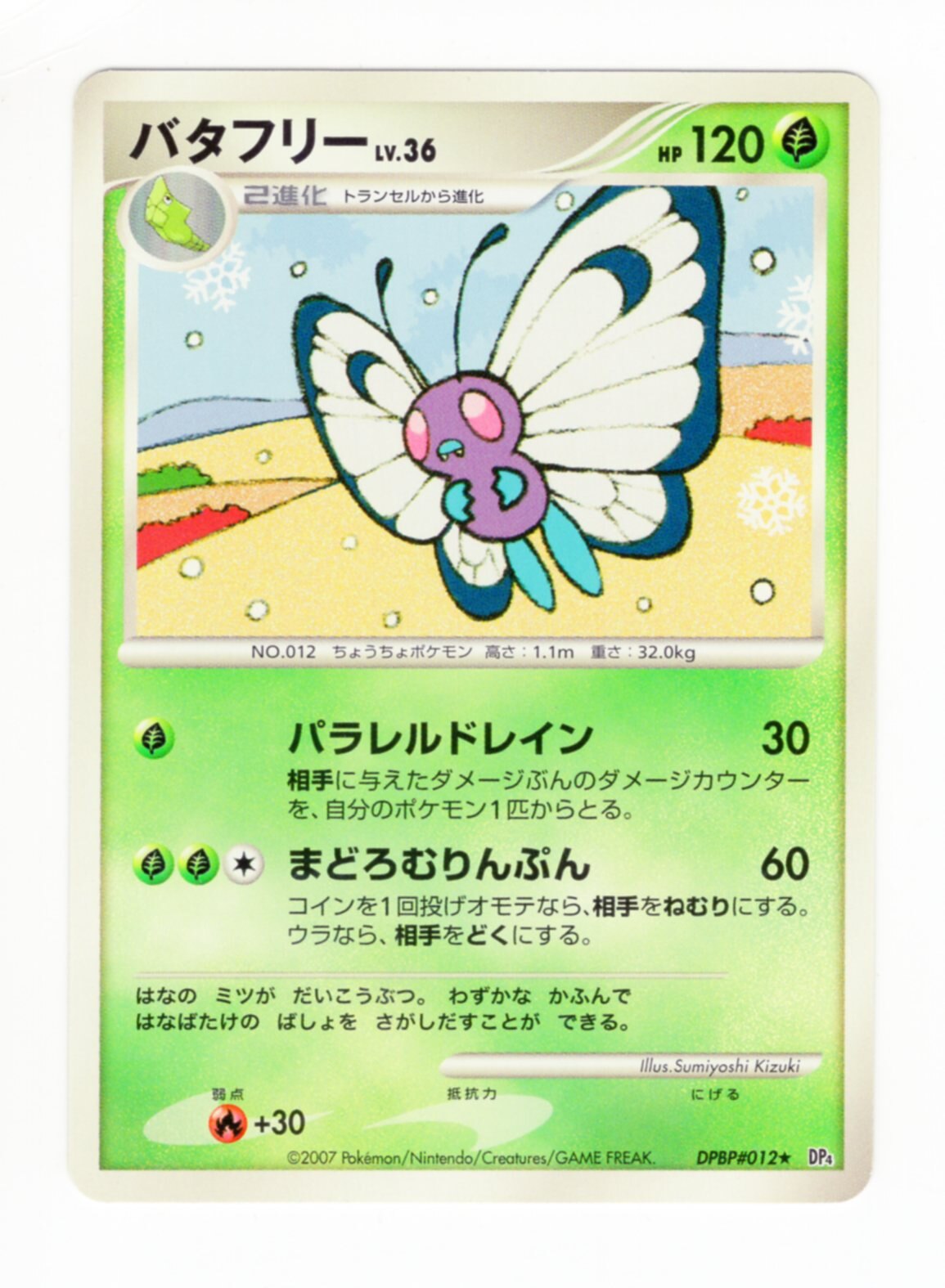 Dash Of Dawn Dp Dpbp Pokemon 012 Butterfree Mandarake Online Shop