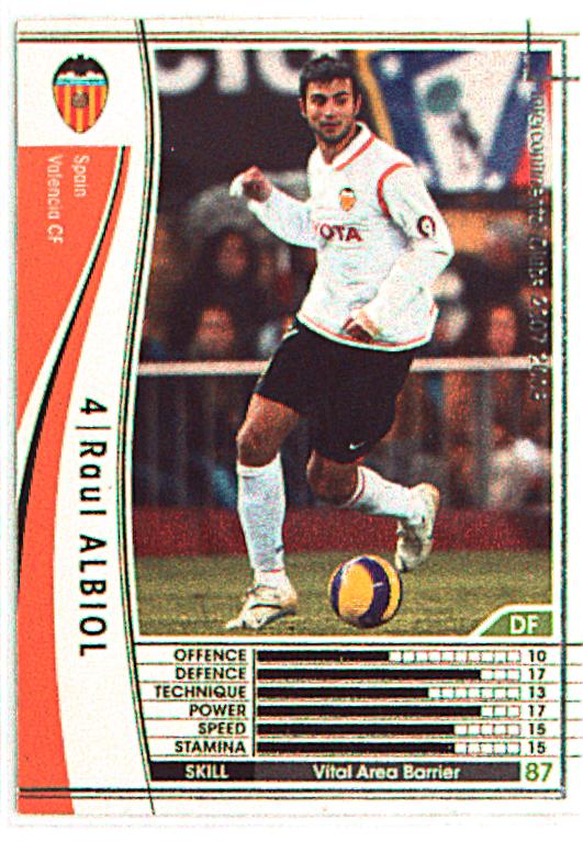 SEGA WCCF WCCF07-08 Raul Albi Orr (07-08/white) 322 | Mandarake 