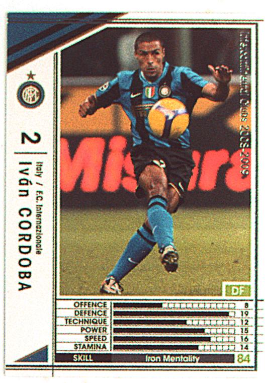 SEGA WCCF WCCF08-09 Ivan Cordoba (08-09/white) 244 | Mandarake  