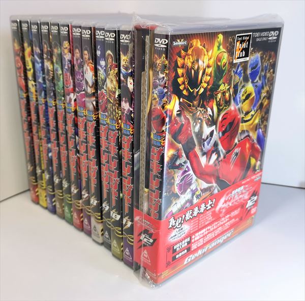 特撮DVD 獣拳戦隊ゲキレンジャー 全12巻 セット 初回仕様 ※11、12未