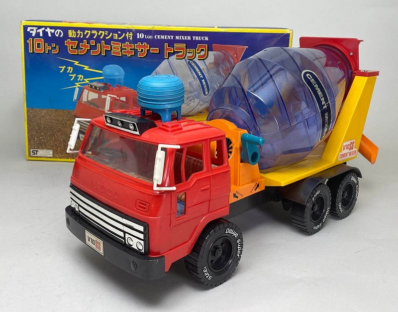 好評大人気SSS QUALITY TOYS 塩路商店 ミキサー車 ブリキ 48cm 昭和レトロ 自動車