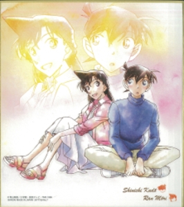 色紙ART 工藤新一&毛利蘭 7