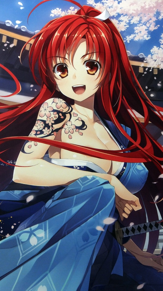 絵師100人展 03 憂姫はぐれ 『桜吹雪の金』 複製原画 WIREFRAME