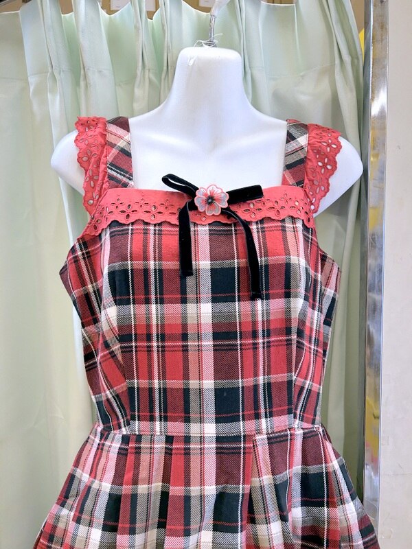 MILK(ミルク) フルール・ド・ナナ DRESS レッドチェック JSK