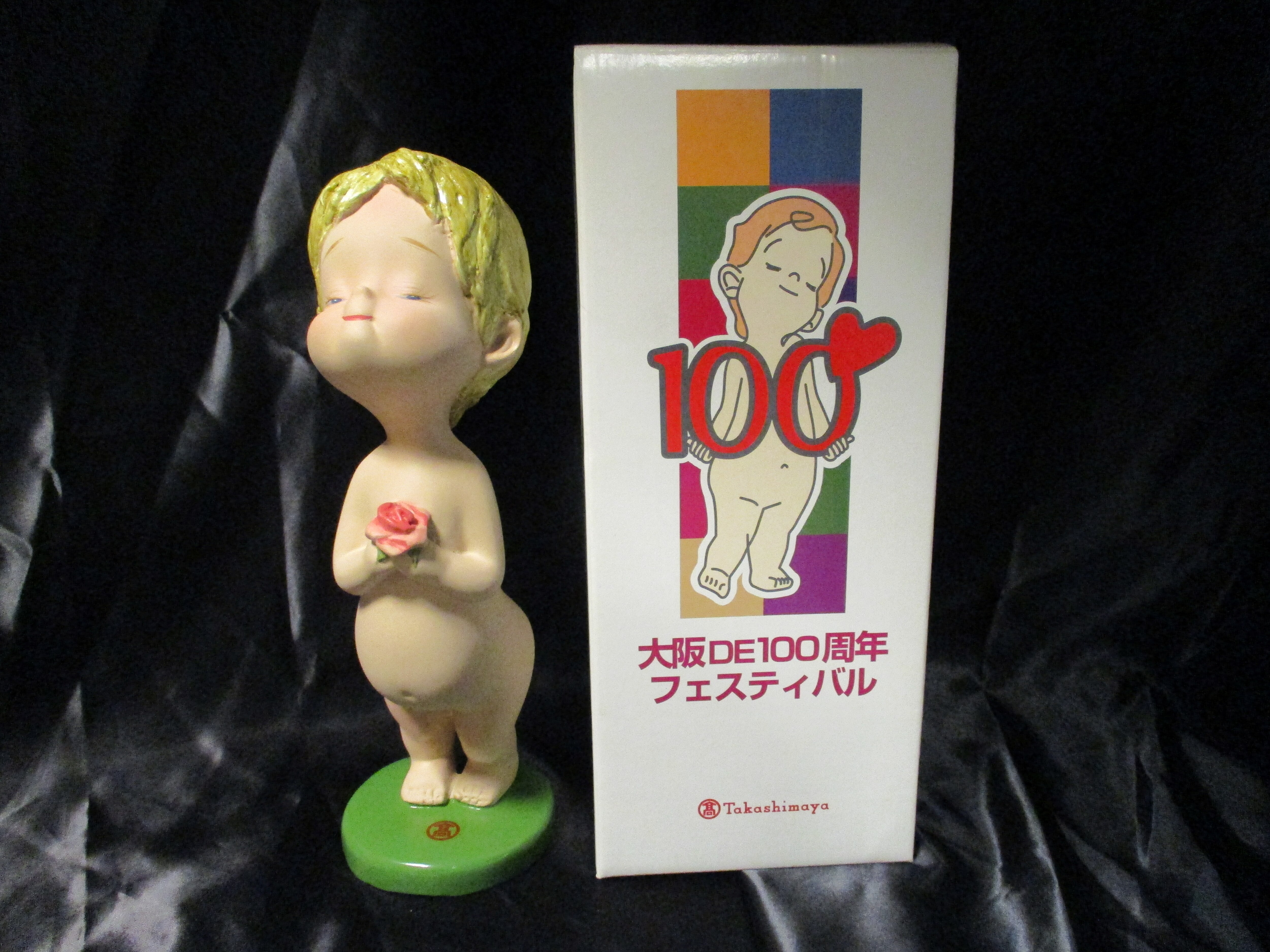 新品・未使用】タカシマヤ ローズちゃん 大阪 DE 100周年 陶器製