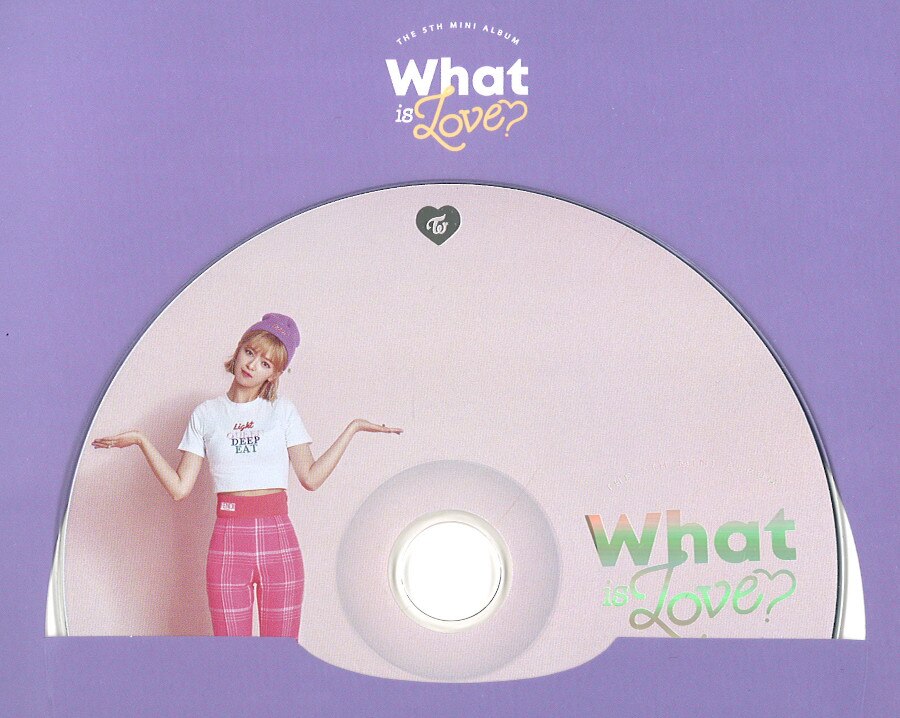CDR TWICE What is Love? B ver. Korean edition *Disc surface scratches