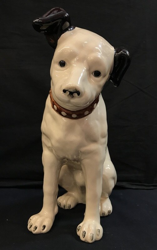 日本ビクター ニッパー犬陶器置物 ３個セット - 置物